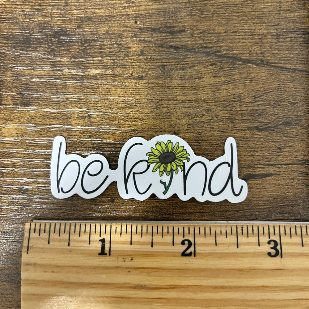 Be Kind 🌻 Bumper Sticker - Picture 4 of 4